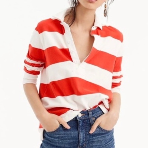 J. Crew Tops - ⏰SALE! NEW j. crew 1984 rugby shirt stripe size S